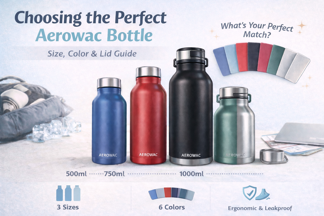 Choosing the Perfect Aerowac Bottle: Size, Color & Lid Guide