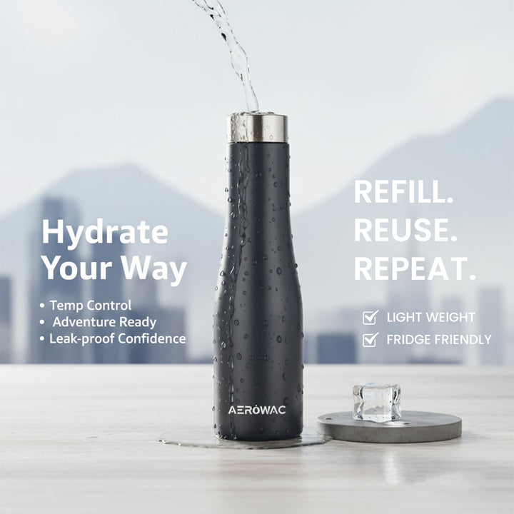 Vana Single Wall Stainless Steel Bottle | Lightweight &amp; Durable | BPA-Free | 1000ml