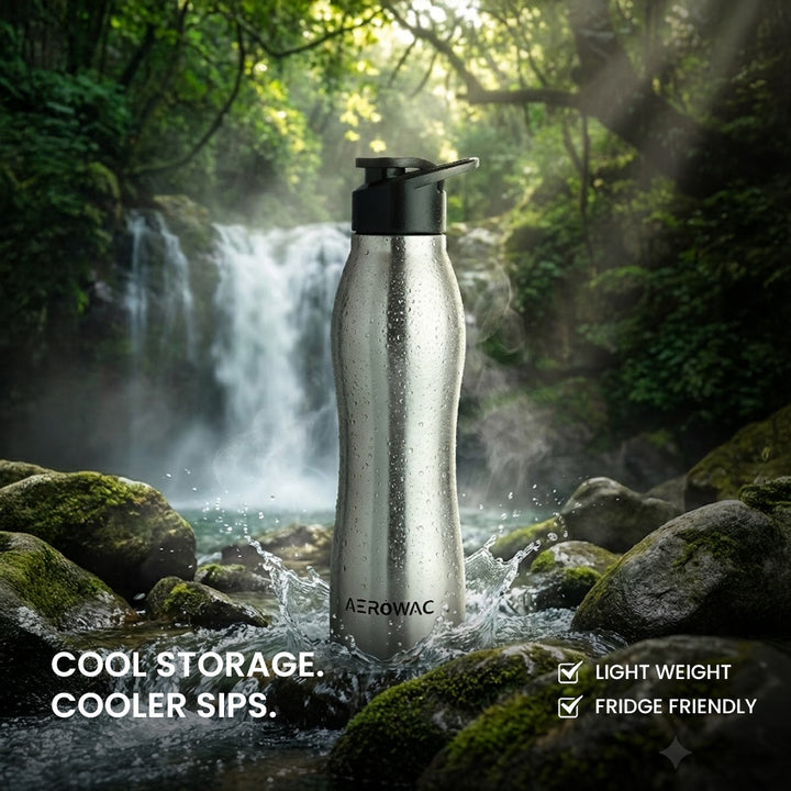 Silva Single Wall Stainless Steel Bottle | Lightweight &amp; Durable | BPA-Free | 1000ml