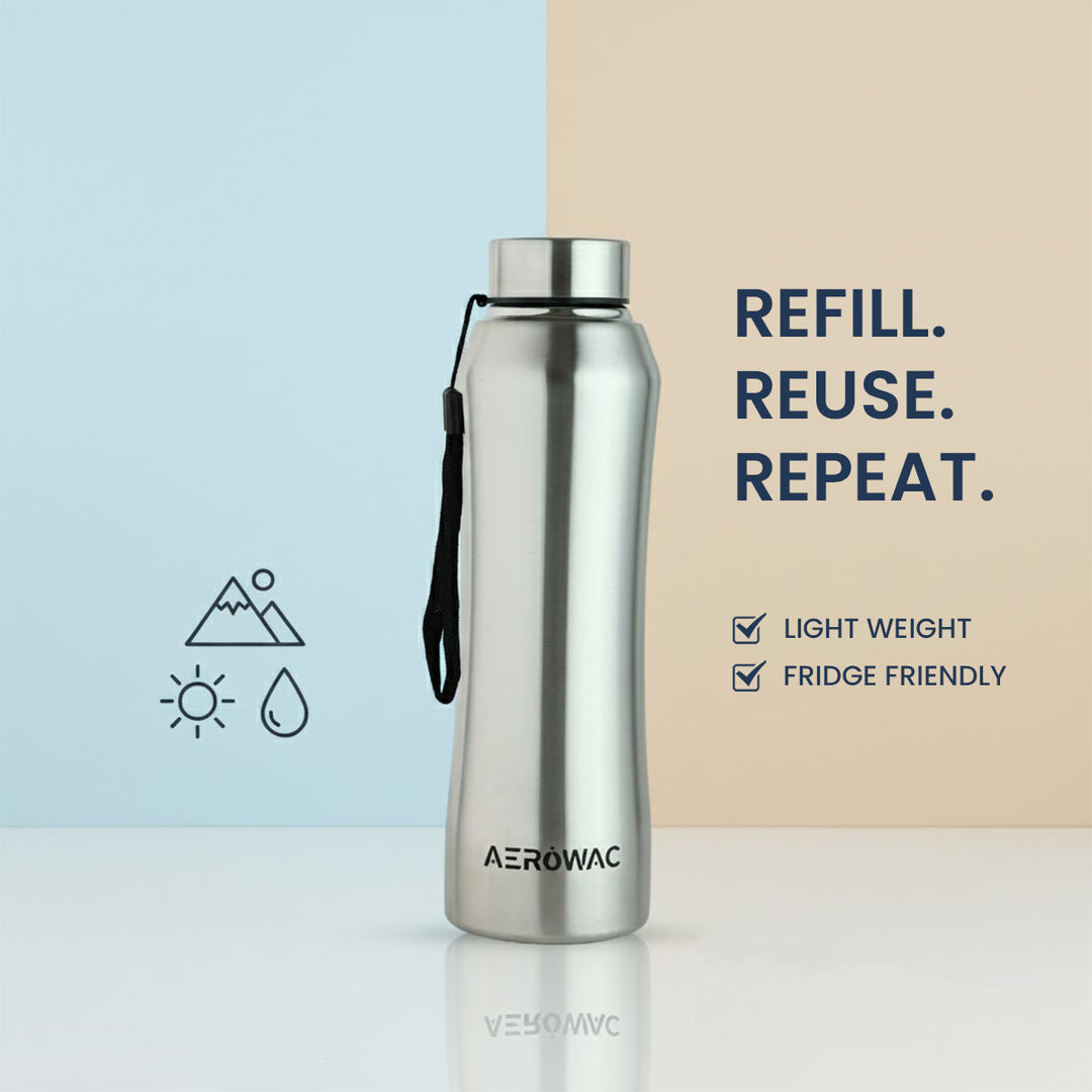 Mist Single Wall Stainless Steel Bottle | Lightweight &amp; Durable | BPA-Free | 1000ml