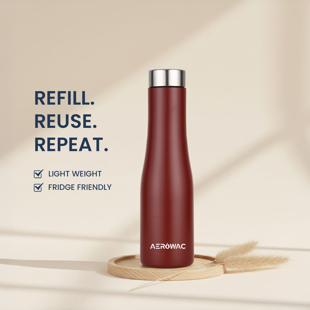 Vana Single Wall Stainless Steel Bottle | Lightweight &amp; Durable | BPA-Free | 1000ml