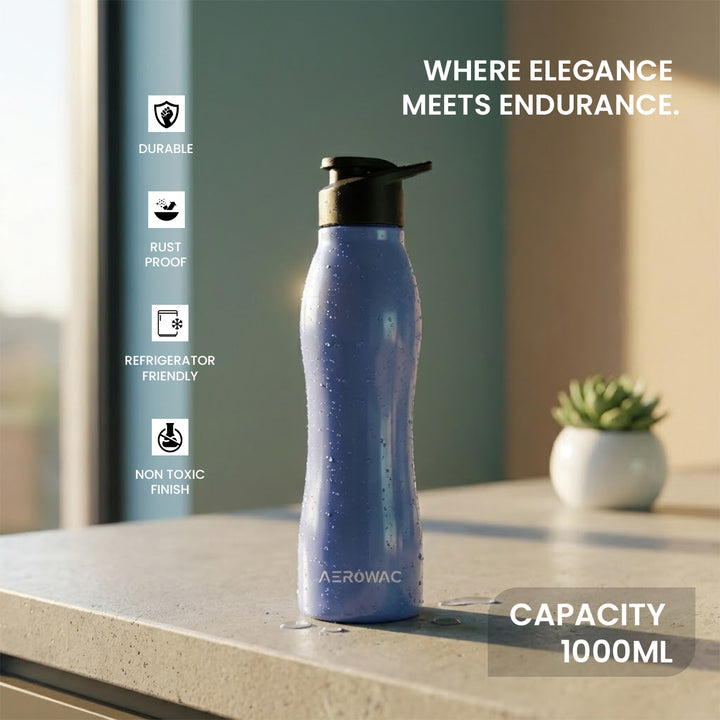 Silva Single Wall Stainless Steel Bottle | Lightweight &amp; Durable | BPA-Free | 1000ml