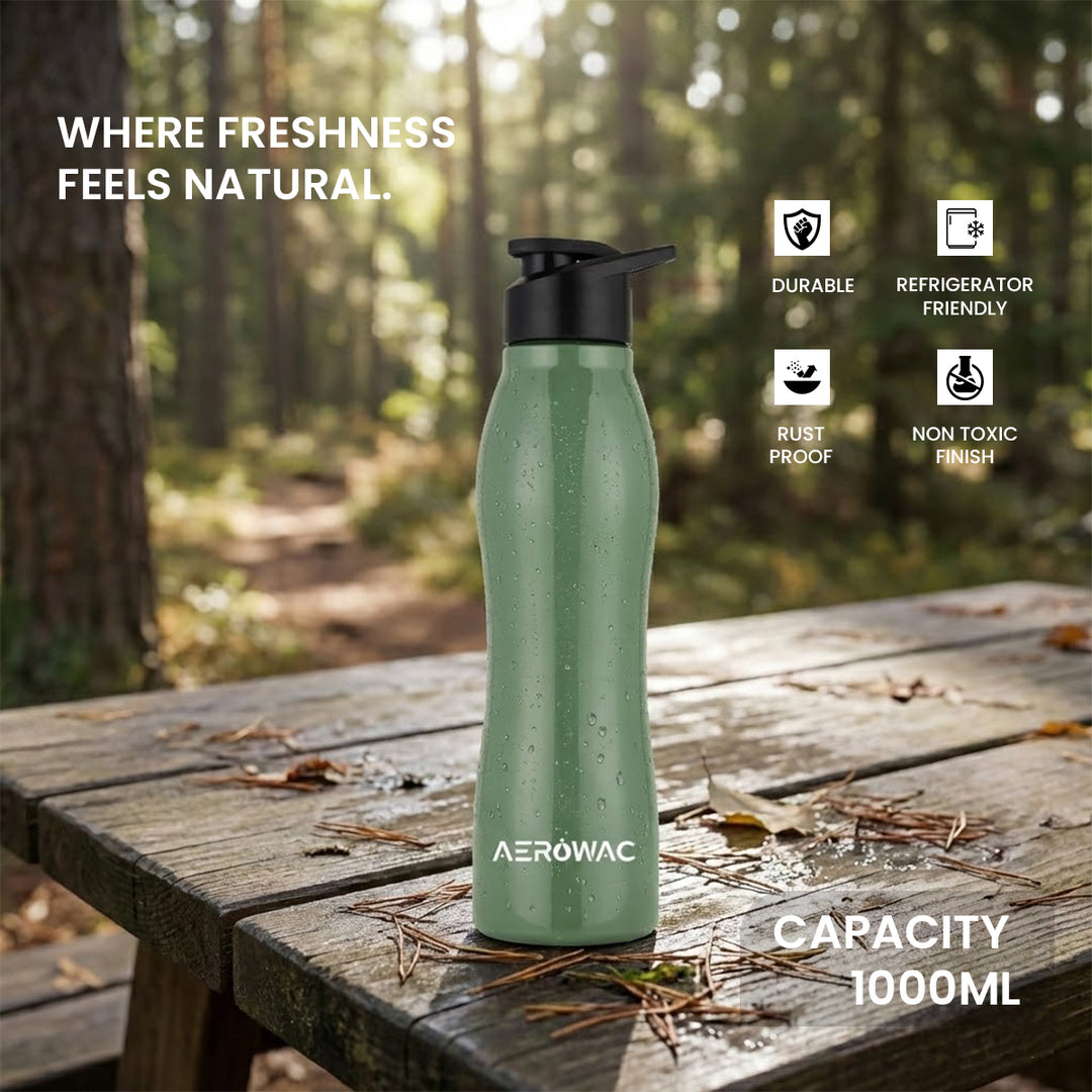 Silva Single Wall Stainless Steel Bottle | Lightweight &amp; Durable | BPA-Free | 1000ml