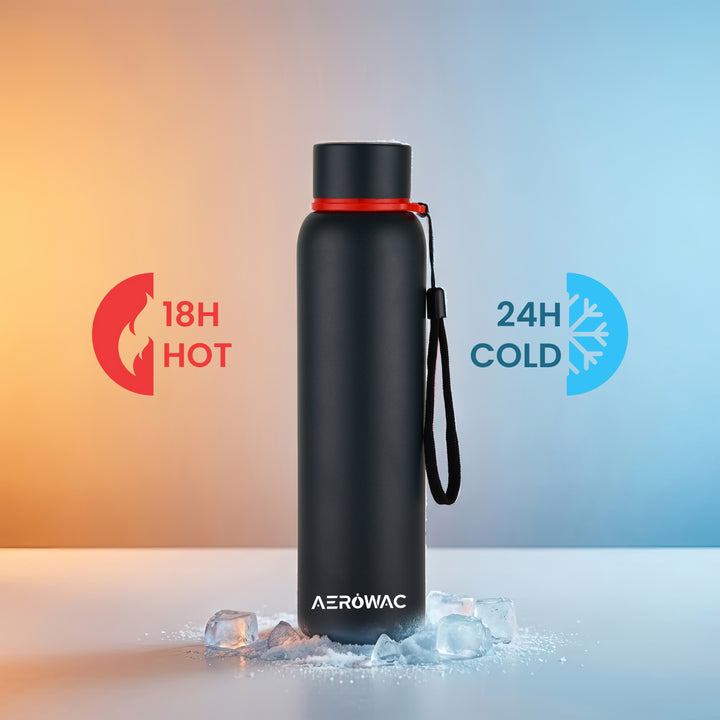 Aerowac Kaia Double Wall Insulated Stainless Steel Bottle | Wide Mouth | Hot &amp; Cold