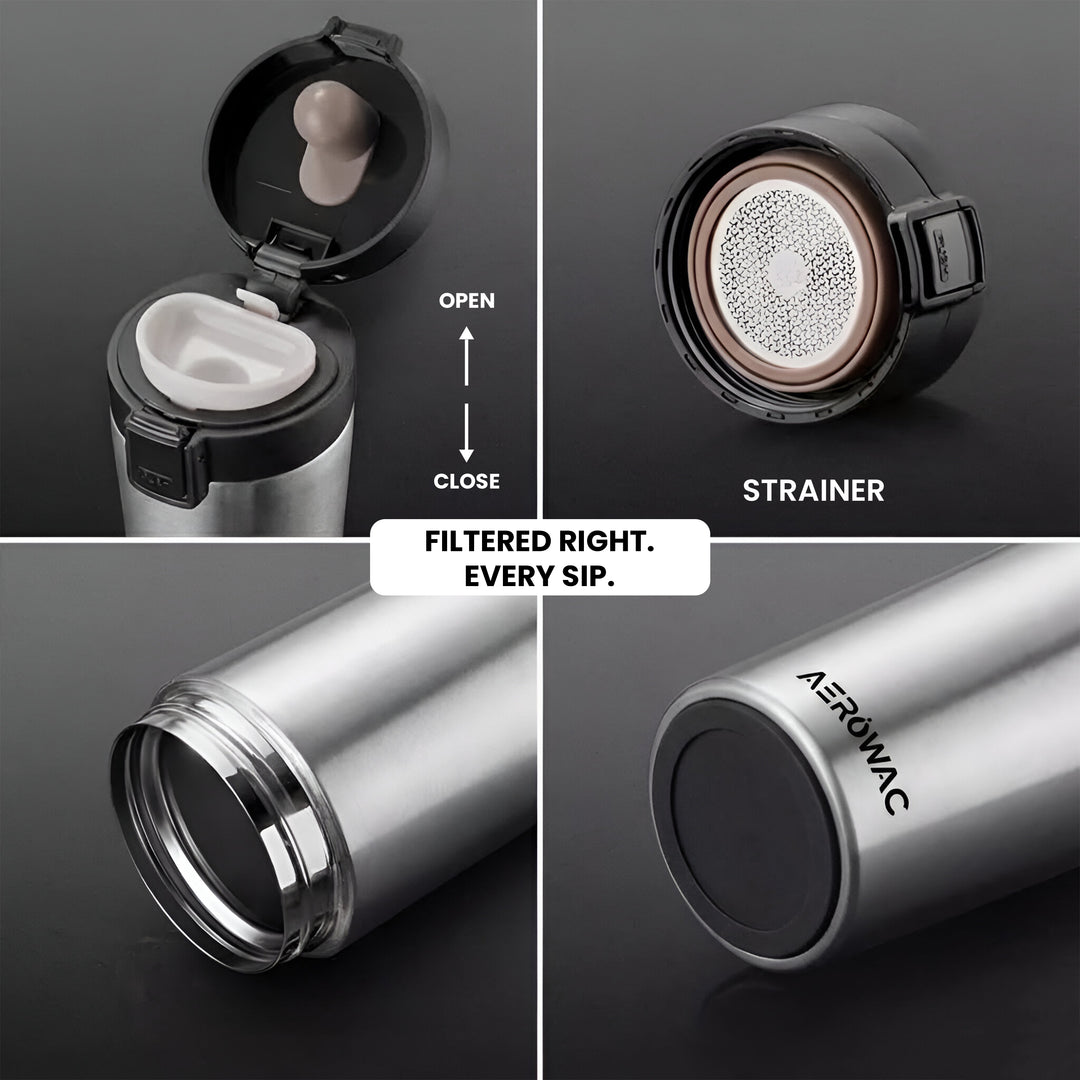 Aerowac Rivo Double Wall | Insulated | Coffe Mug | Leak-Proof Travel Mug | Tea &amp; Coffe | 300 ML