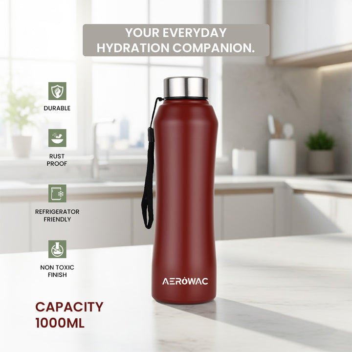 Mist Single Wall Stainless Steel Bottle | Lightweight &amp; Durable | BPA-Free | 1000ml