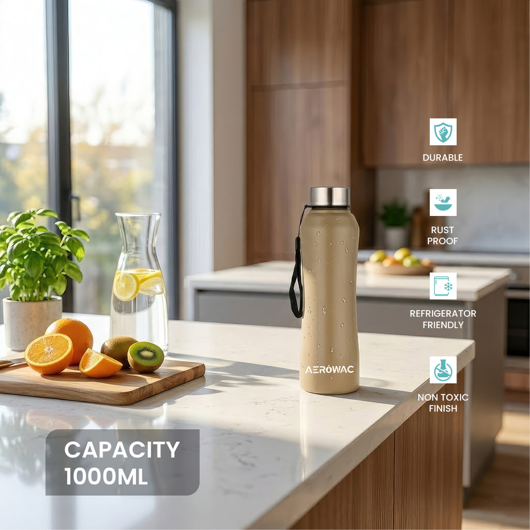 Mist Single Wall Stainless Steel Bottle | Lightweight &amp; Durable | BPA-Free | 1000ml