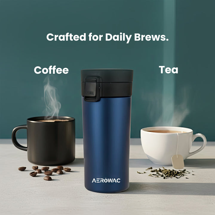 Aerowac Rivo Double Wall | Insulated | Coffe Mug | Leak-Proof Travel Mug | Tea &amp; Coffe | 300 ML