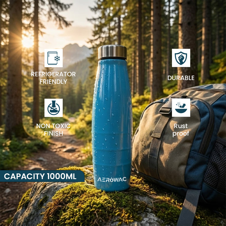 Astra Single Wall Stainless Steel Bottle | Lightweight &amp; Durable | BPA-Free | 1000ml