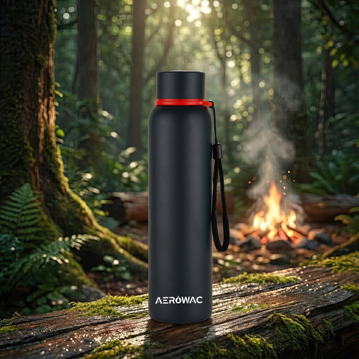 Aerowac Kaia Double Wall Insulated Stainless Steel Bottle | Wide Mouth | Hot &amp; Cold