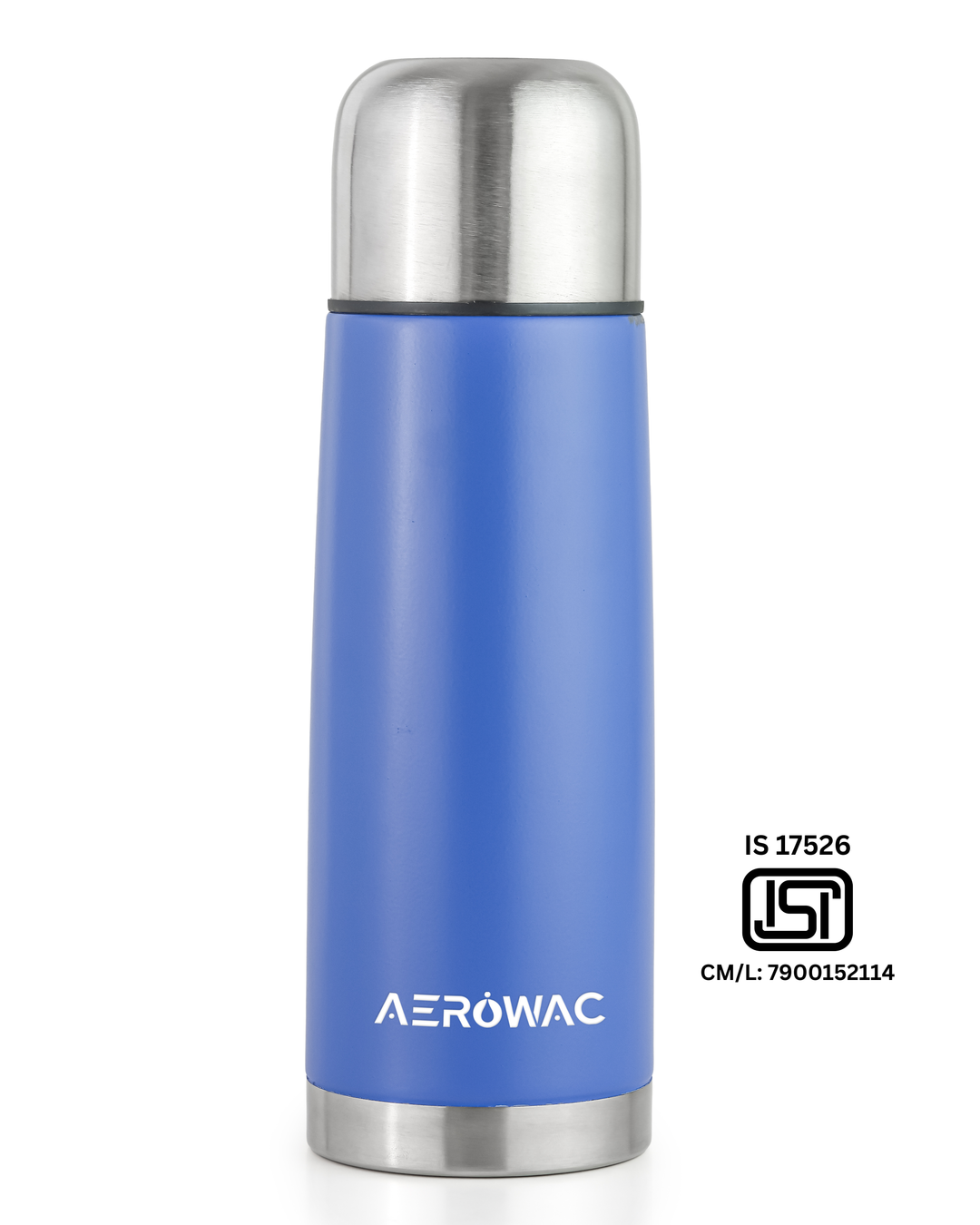 Aqua Double Wall Vacuum Insulated Stainless Steel Bottle | Hot &amp; Cold 24 Hours | Leak-Proof | BPA-Free