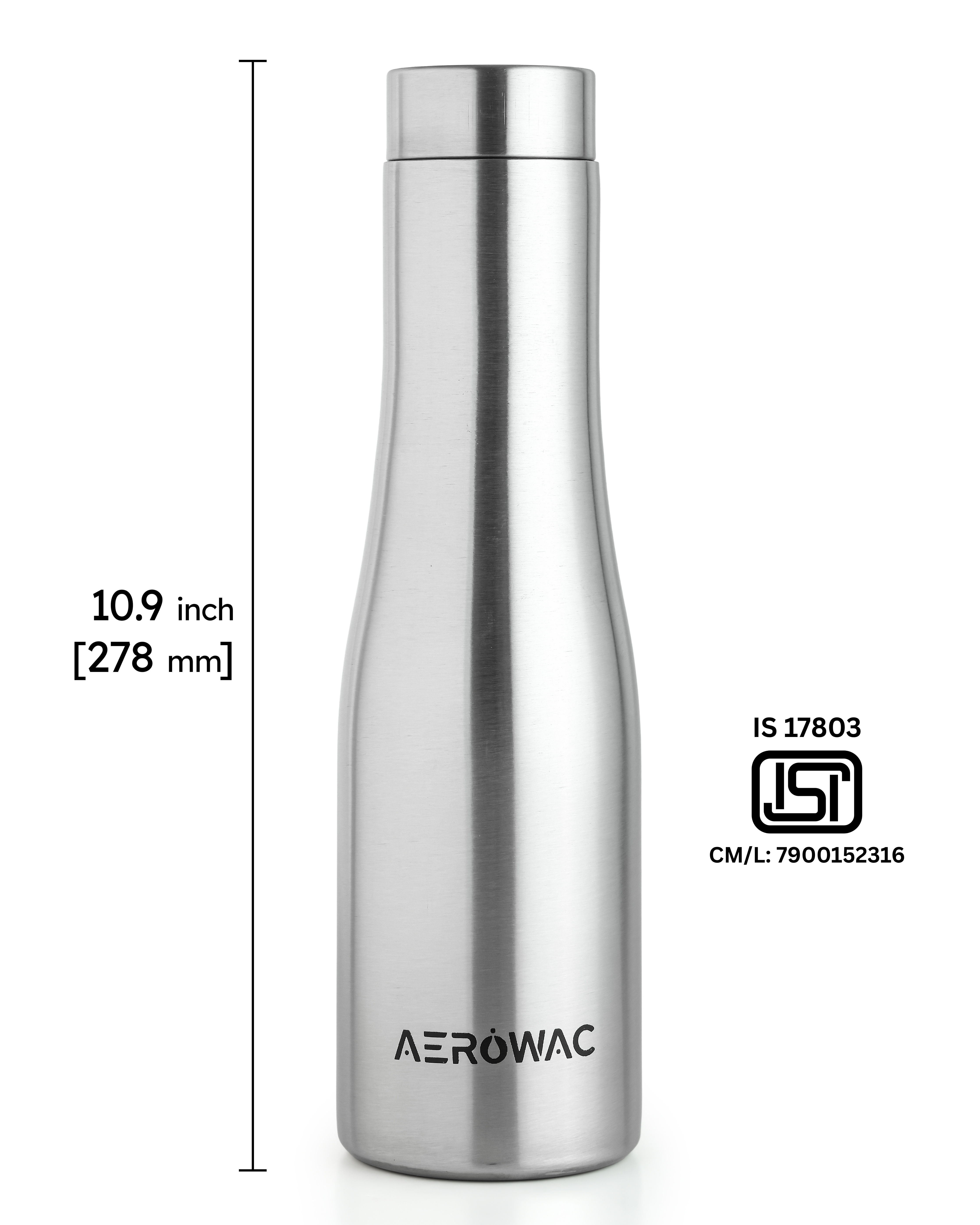 Vana Single Wall Stainless Steel Bottle | Lightweight & Durable | BPA-Free | 1000ml