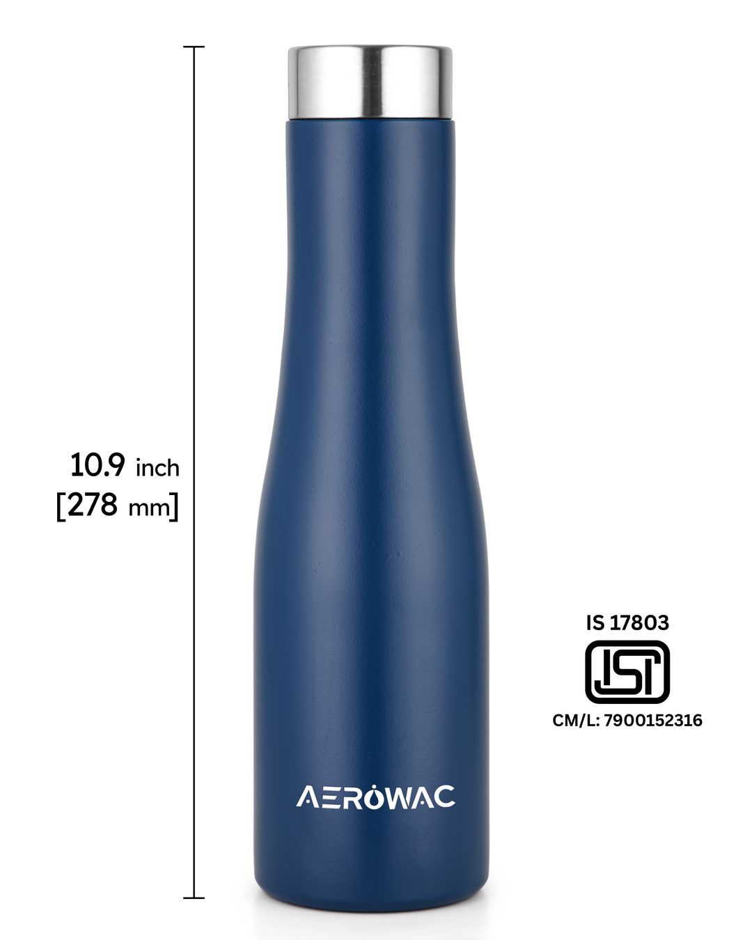 Vana Single Wall Stainless Steel Bottle | Lightweight &amp; Durable | BPA-Free | 1000ml