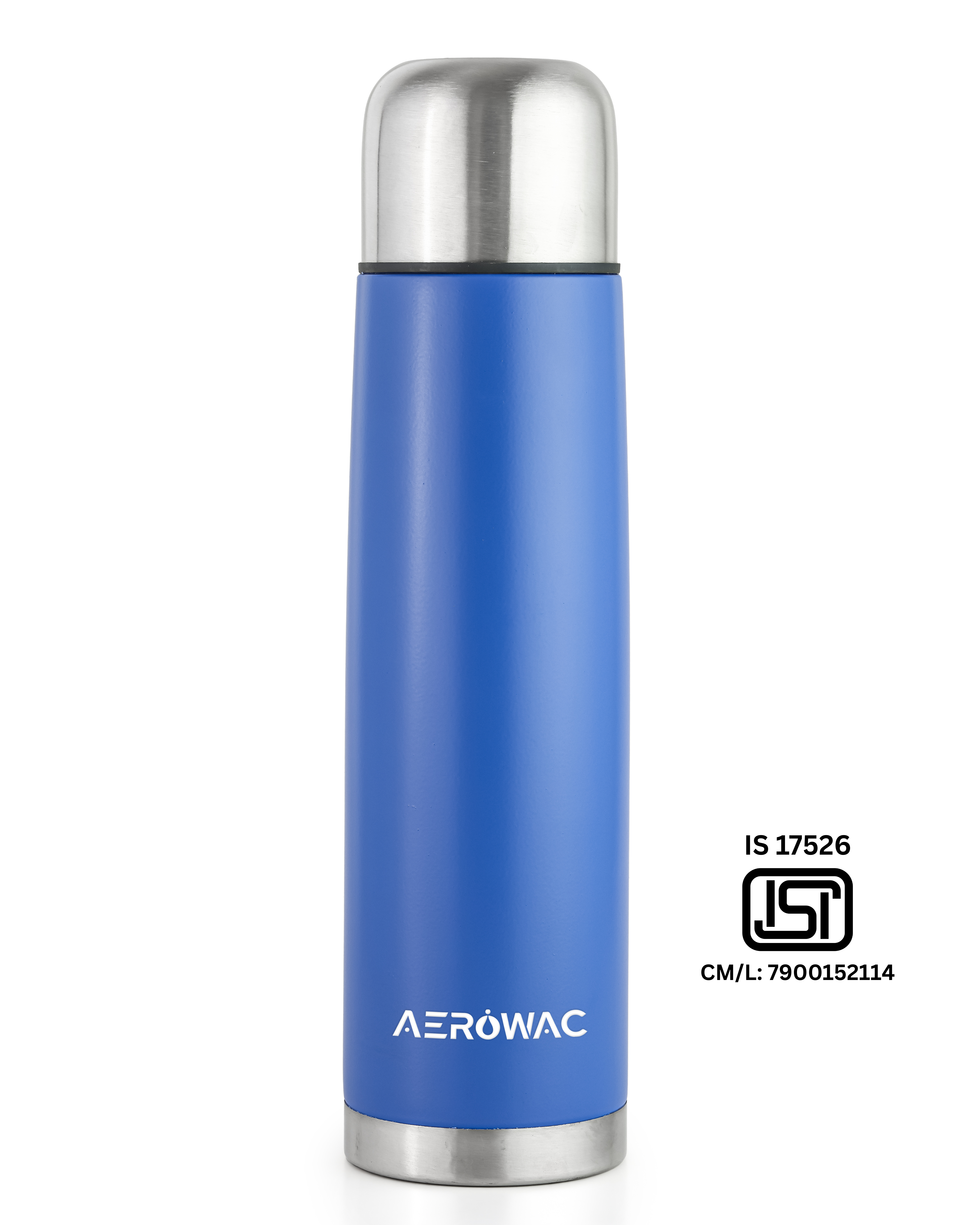Aqua Double Wall Vacuum Insulated Stainless Steel Bottle | Hot & Cold 24 Hours | Leak-Proof | BPA-Free