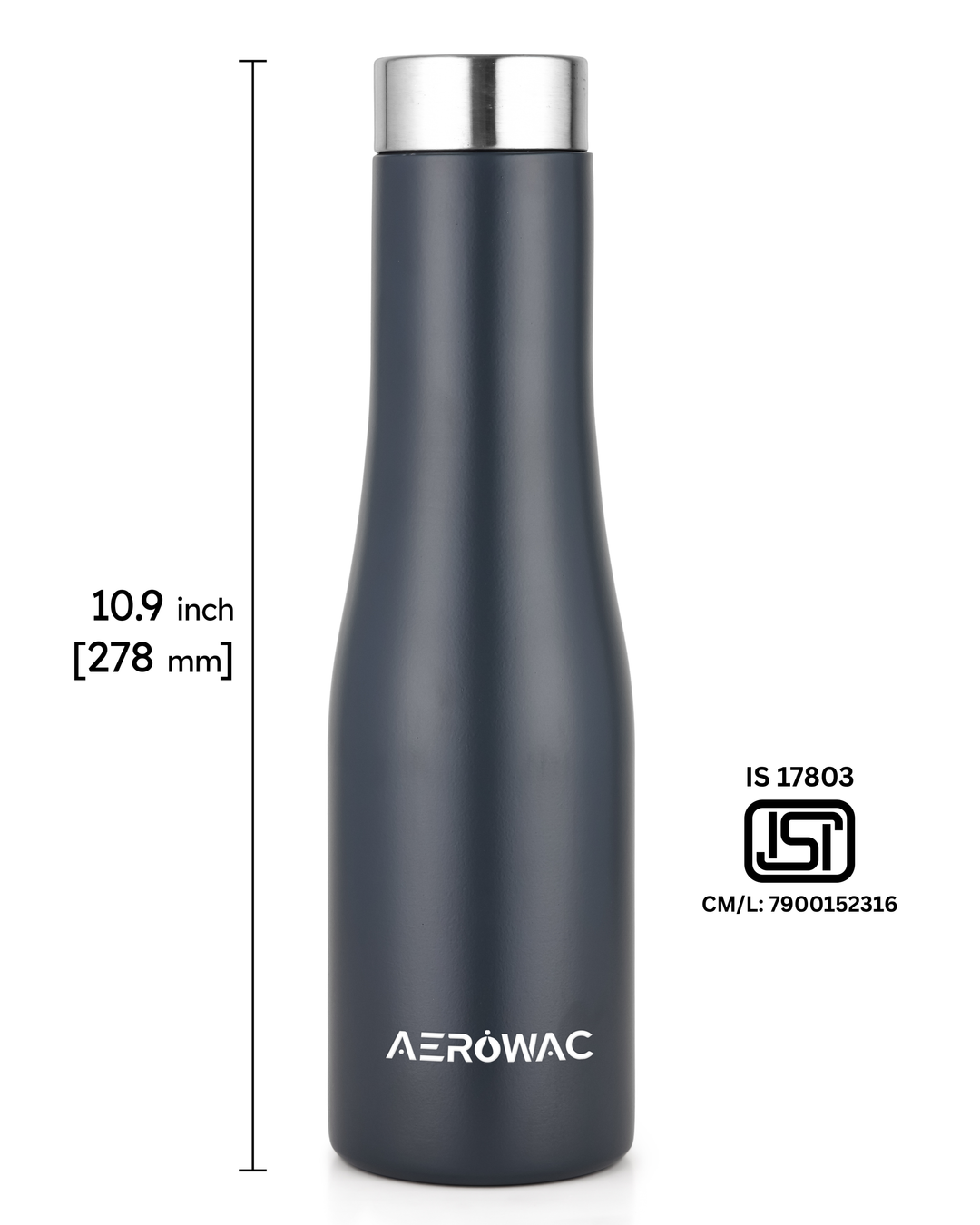 Vana Single Wall Stainless Steel Bottle | Lightweight &amp; Durable | BPA-Free | 1000ml