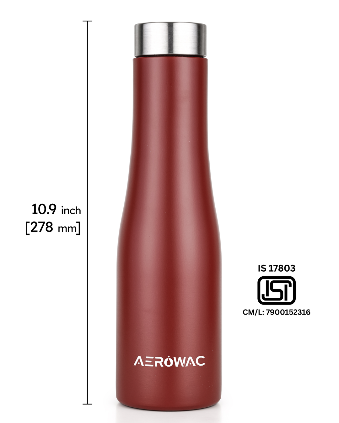Vana Single Wall Stainless Steel Bottle | Lightweight &amp; Durable | BPA-Free | 1000ml