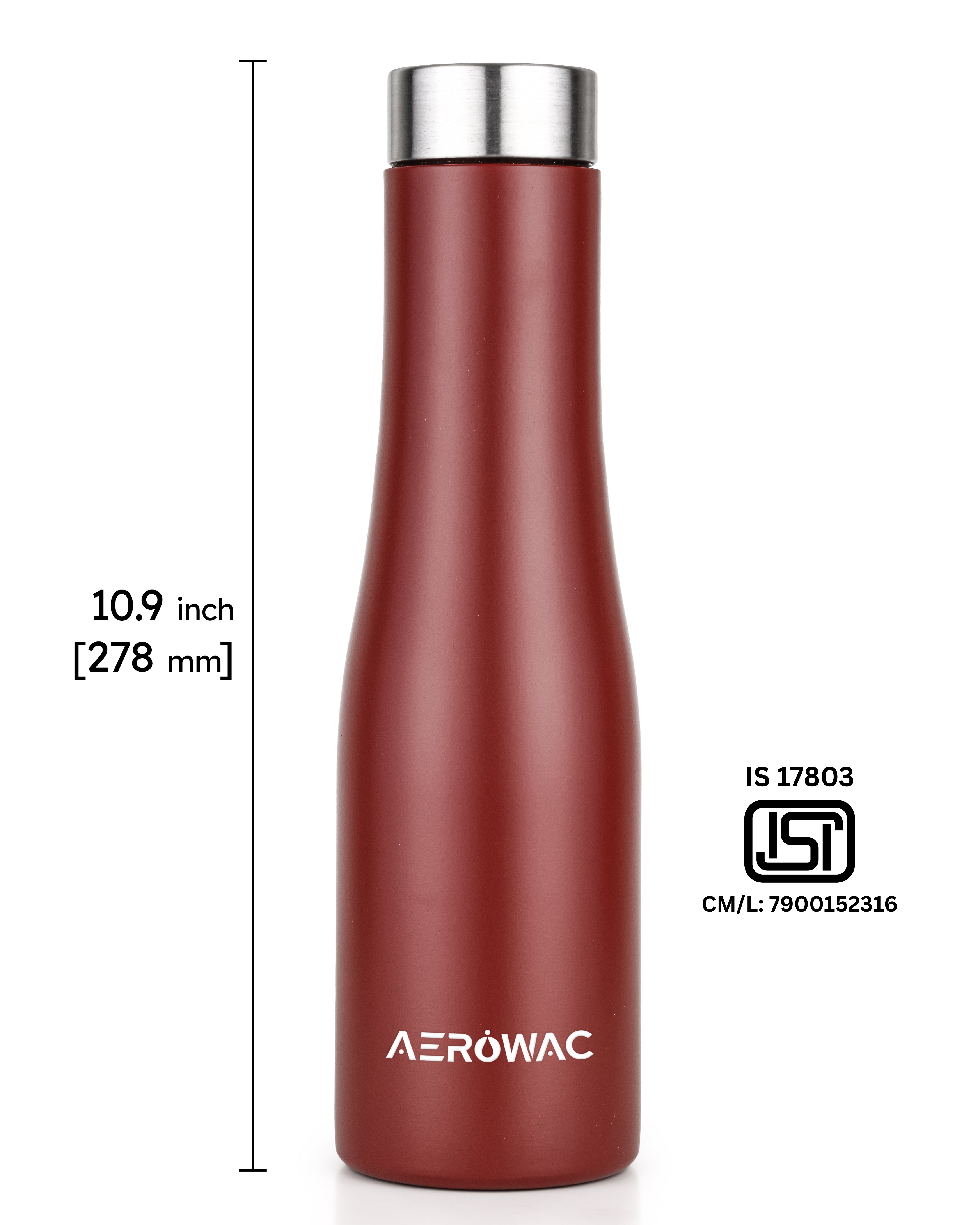 Vana Single Wall Stainless Steel Bottle | Lightweight & Durable | BPA-Free | 1000ml