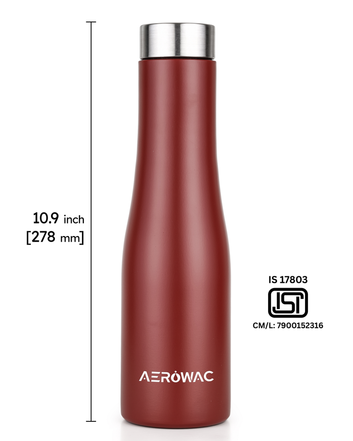 Vana Single Wall Stainless Steel Bottle | Lightweight &amp; Durable | BPA-Free | 1000ml