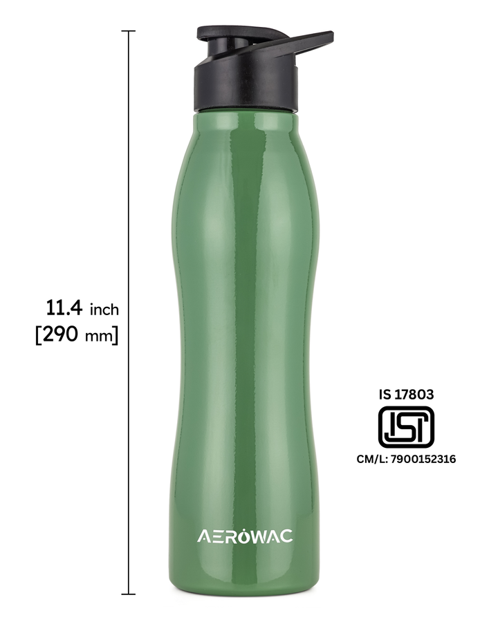 Silva Single Wall Stainless Steel Bottle | Lightweight &amp; Durable | BPA-Free | 1000ml