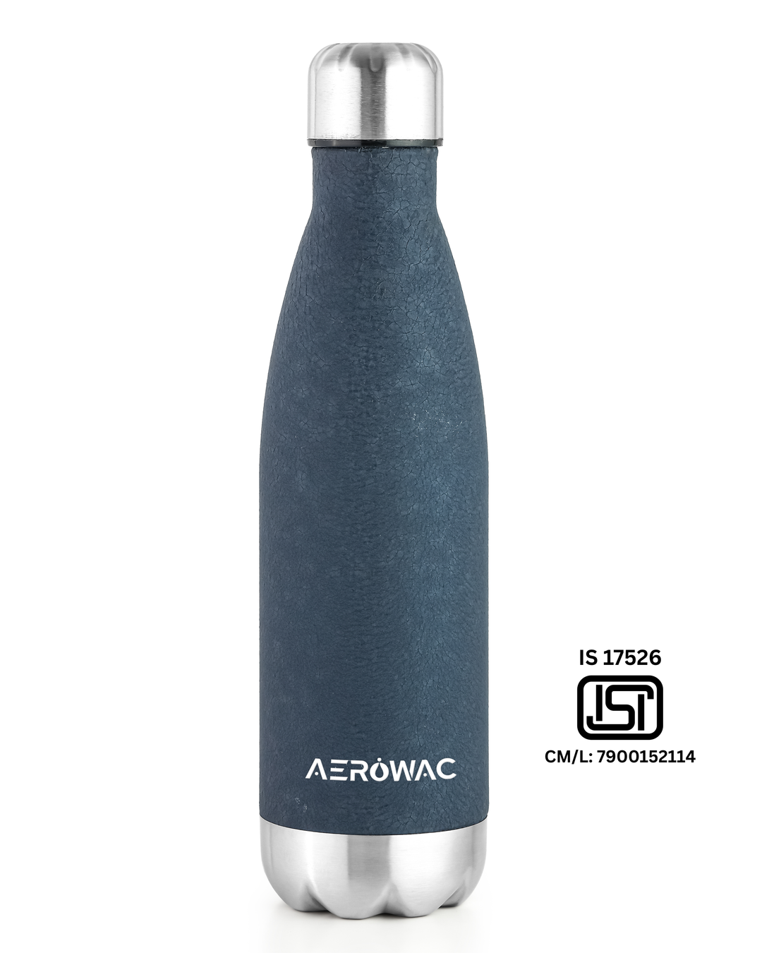 Aerowac Viva Double Wall Vacuum Insulated Stainless Steel Bottle | Hot &amp; Cold 24 Hours | Leak-Proof | BPA - Free