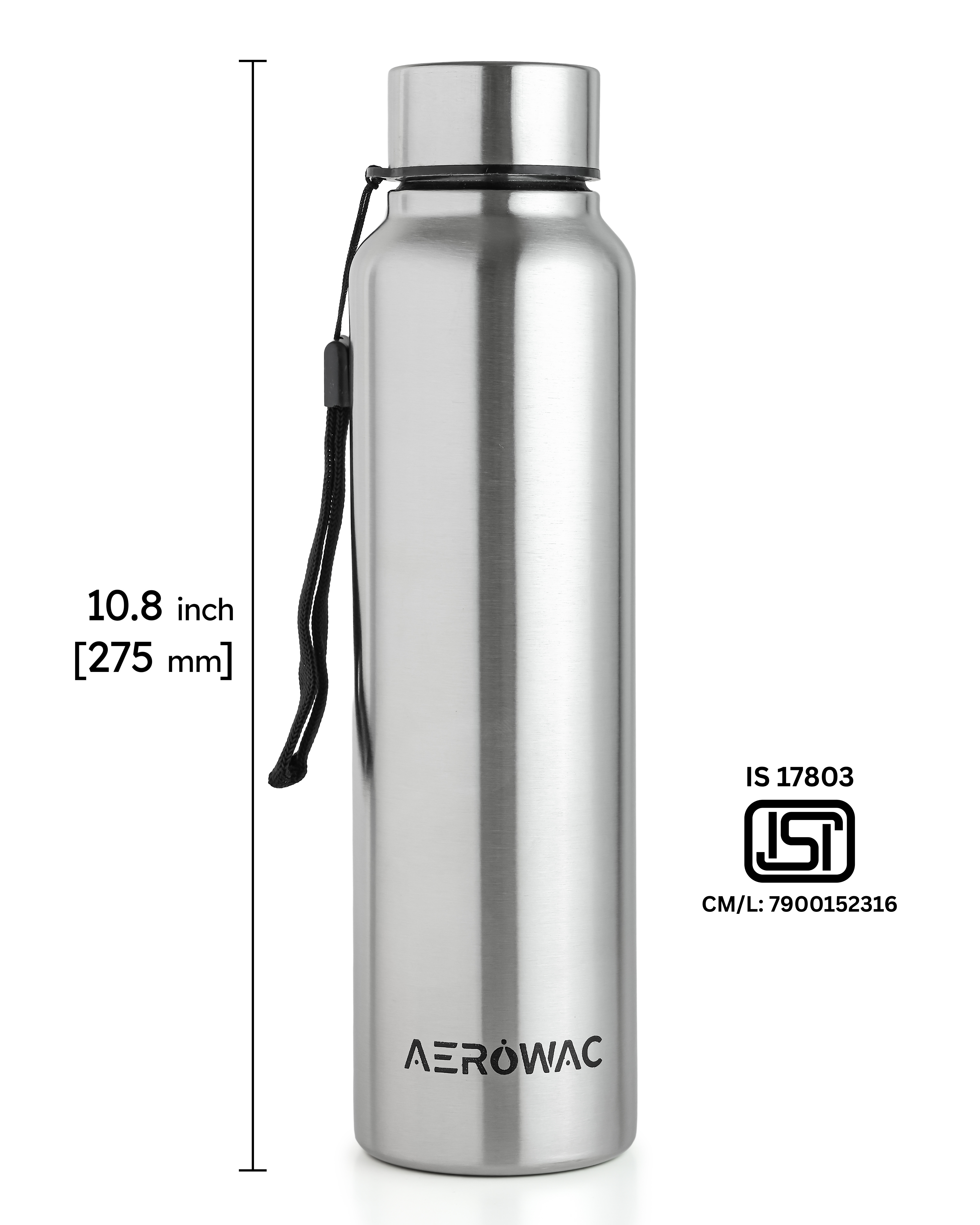 Nubo Single Wall Stainless Steel Bottle | Lightweight & Durable | BPA-Free | 1000ml