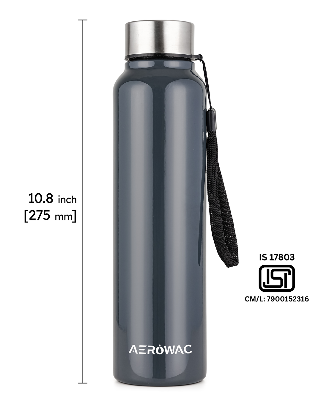 Nubo Single Wall Stainless Steel Bottle | Lightweight &amp; Durable | BPA-Free | 1000ml