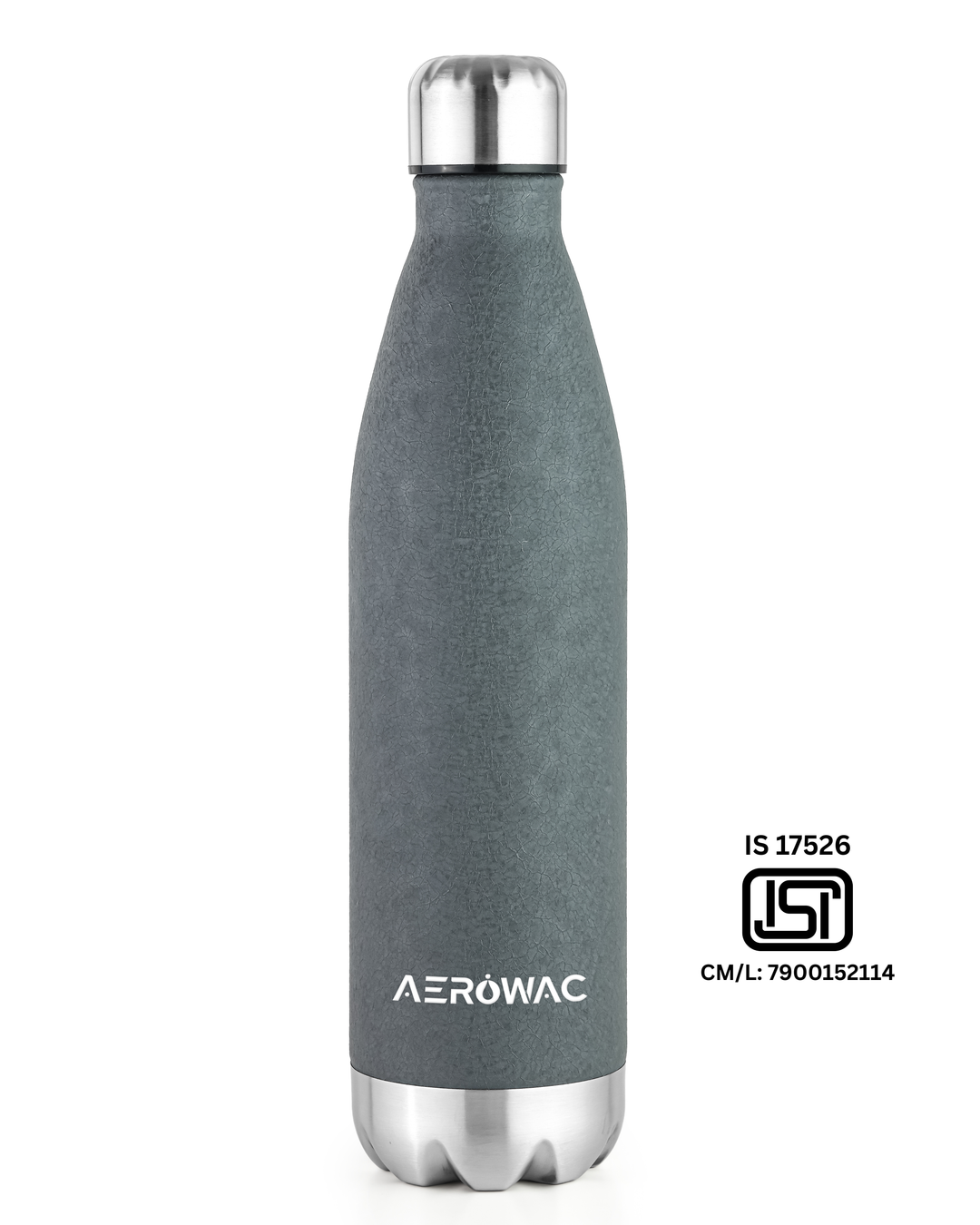 Aerowac Viva Double Wall Vacuum Insulated Stainless Steel Bottle | Hot &amp; Cold 24 Hours | Leak-Proof | BPA - Free