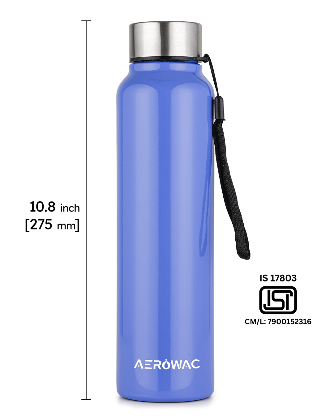 Nubo Single Wall Stainless Steel Bottle | Lightweight &amp; Durable | BPA-Free | 1000ml
