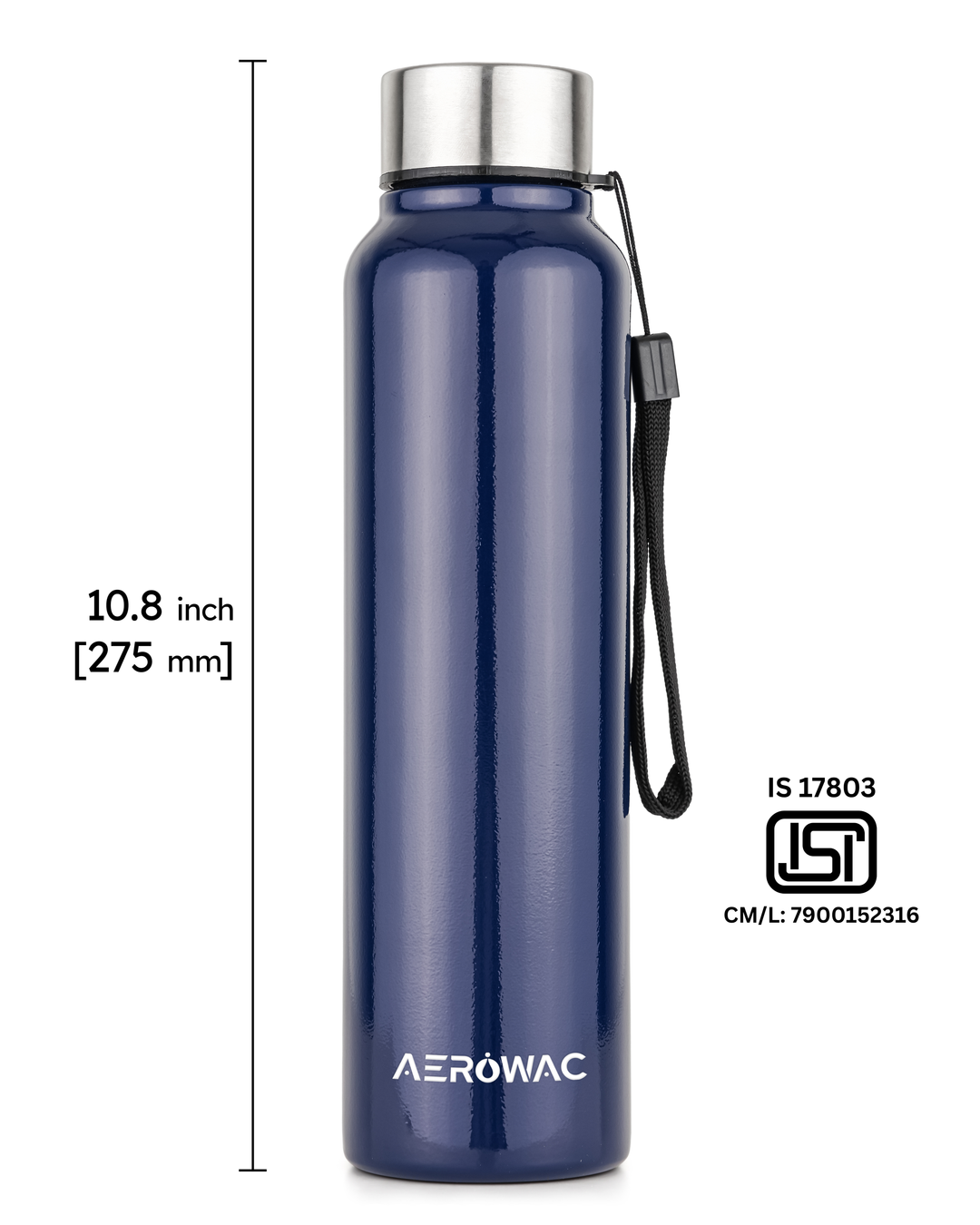 Nubo Single Wall Stainless Steel Bottle | Lightweight &amp; Durable | BPA-Free | 1000ml