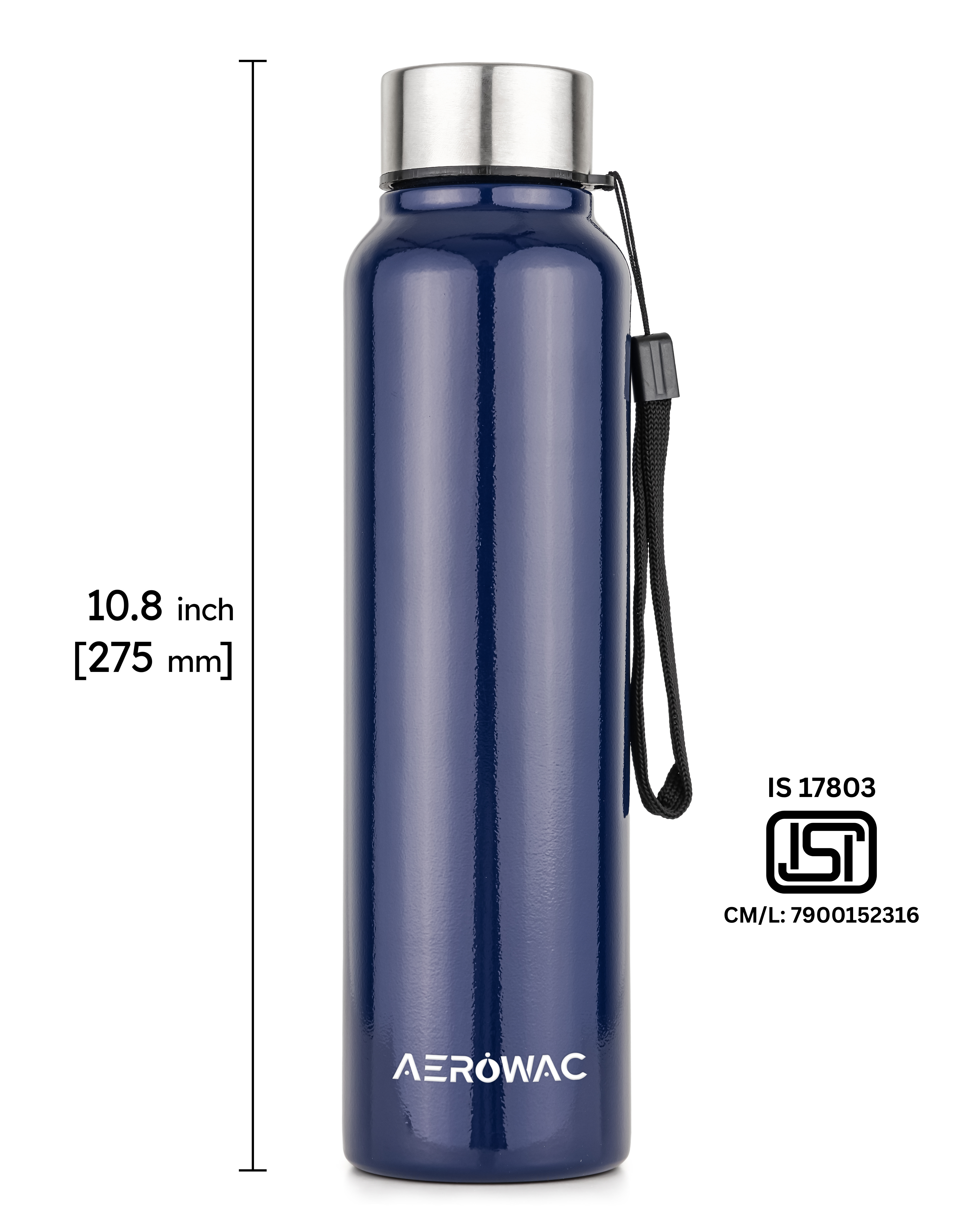 Nubo Single Wall Stainless Steel Bottle | Lightweight & Durable | BPA-Free | 1000ml