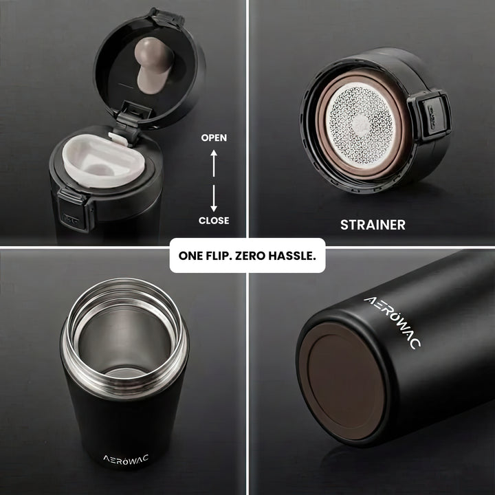 Aerowac Rivo Double Wall | Insulated | Coffe Mug | Leak-Proof Travel Mug | Tea &amp; Coffe | 300 ML