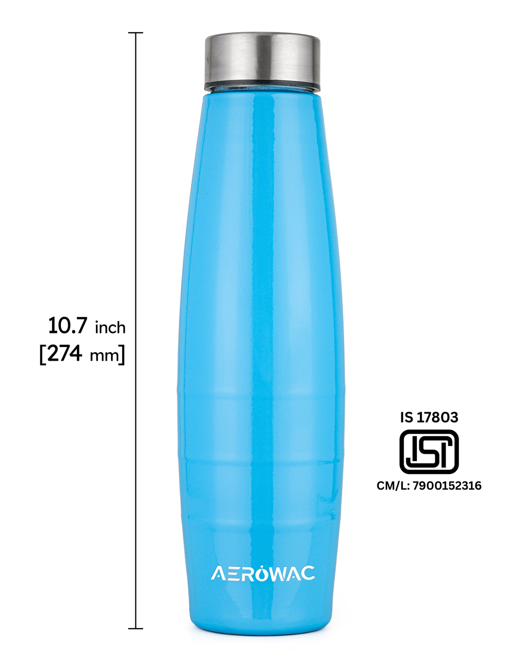 Astra Single Wall Stainless Steel Bottle | Lightweight &amp; Durable | BPA-Free | 1000ml