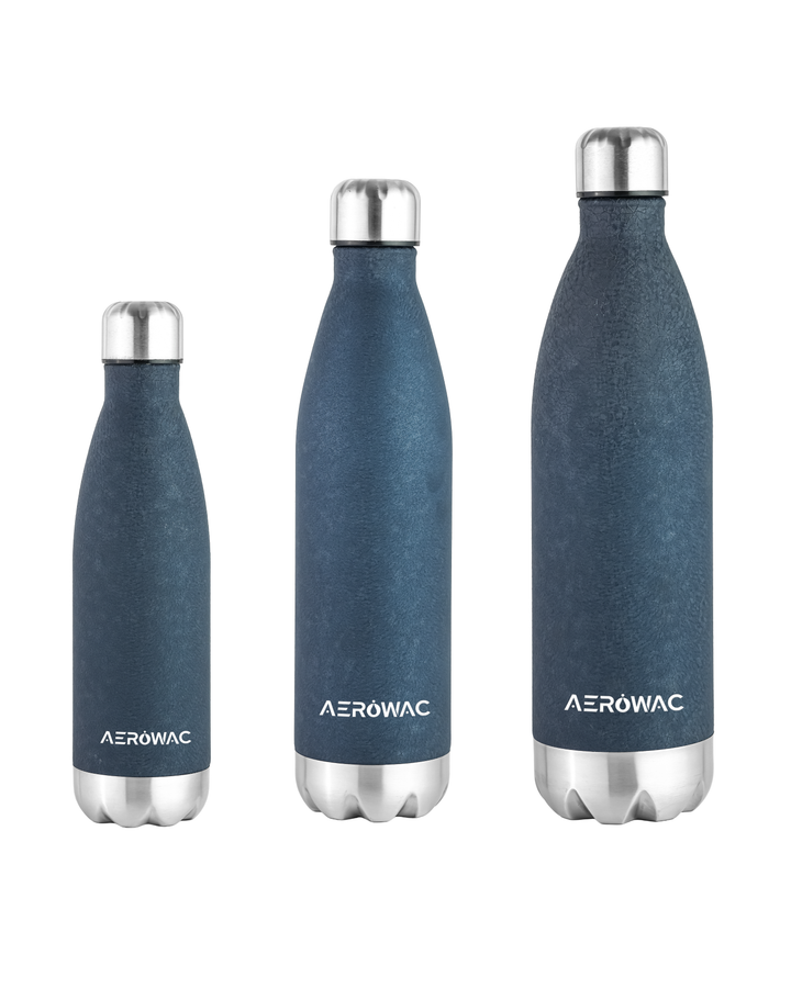 Aerowac Viva Double Wall Vacuum Insulated Stainless Steel Bottle | Hot &amp; Cold 24 Hours | Leak-Proof | BPA - Free