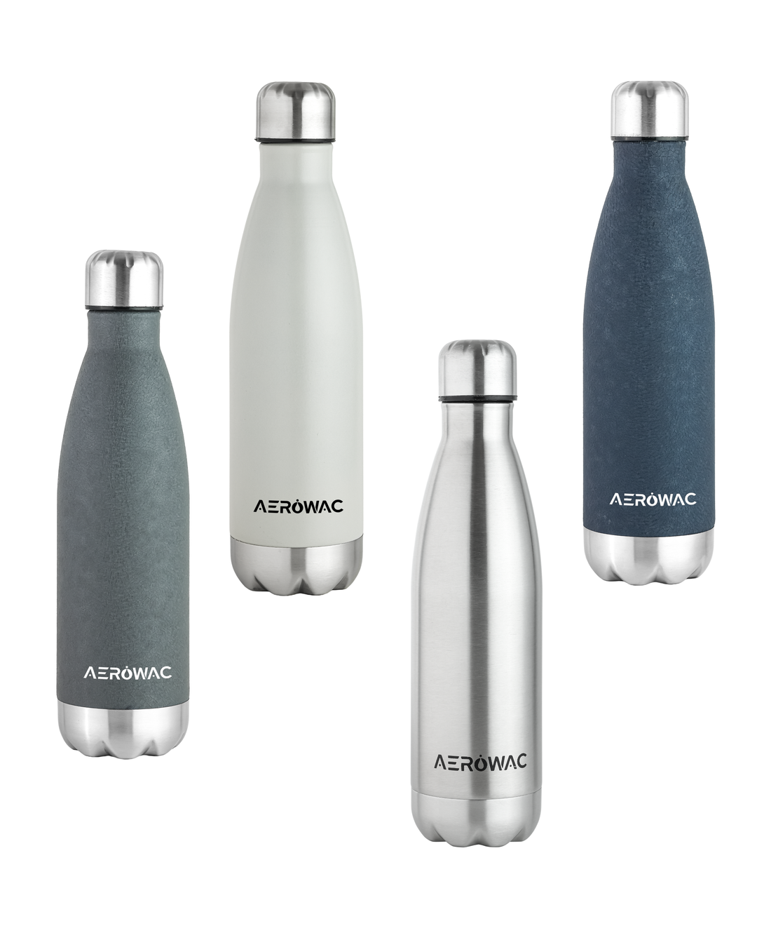 Aerowac Viva Double Wall Vacuum Insulated Stainless Steel Bottle | Hot &amp; Cold 24 Hours | Leak-Proof | BPA - Free