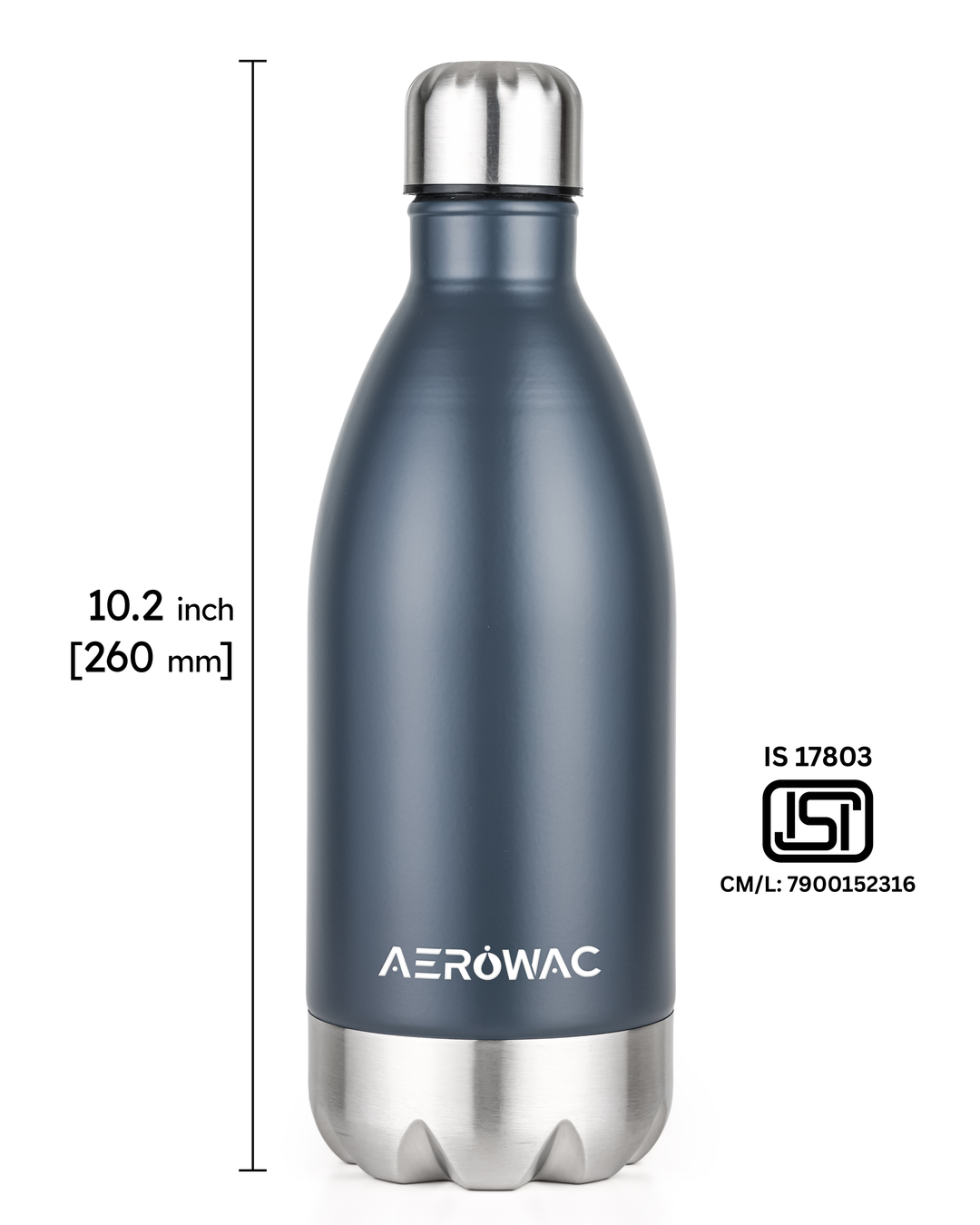 Hydro Single Wall Stainless Steel Bottle | Lightweight &amp; Durable | BPA-Free | 1000ml