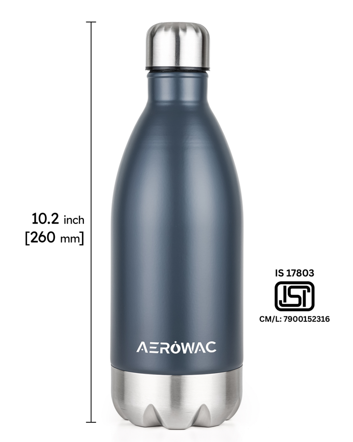 Hydro Single Wall Stainless Steel Bottle | Lightweight &amp; Durable | BPA-Free | 1000ml