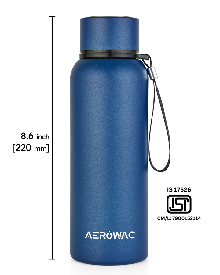Aerowac Kaia Double Wall Insulated Stainless Steel Bottle | Wide Mouth | Hot &amp; Cold