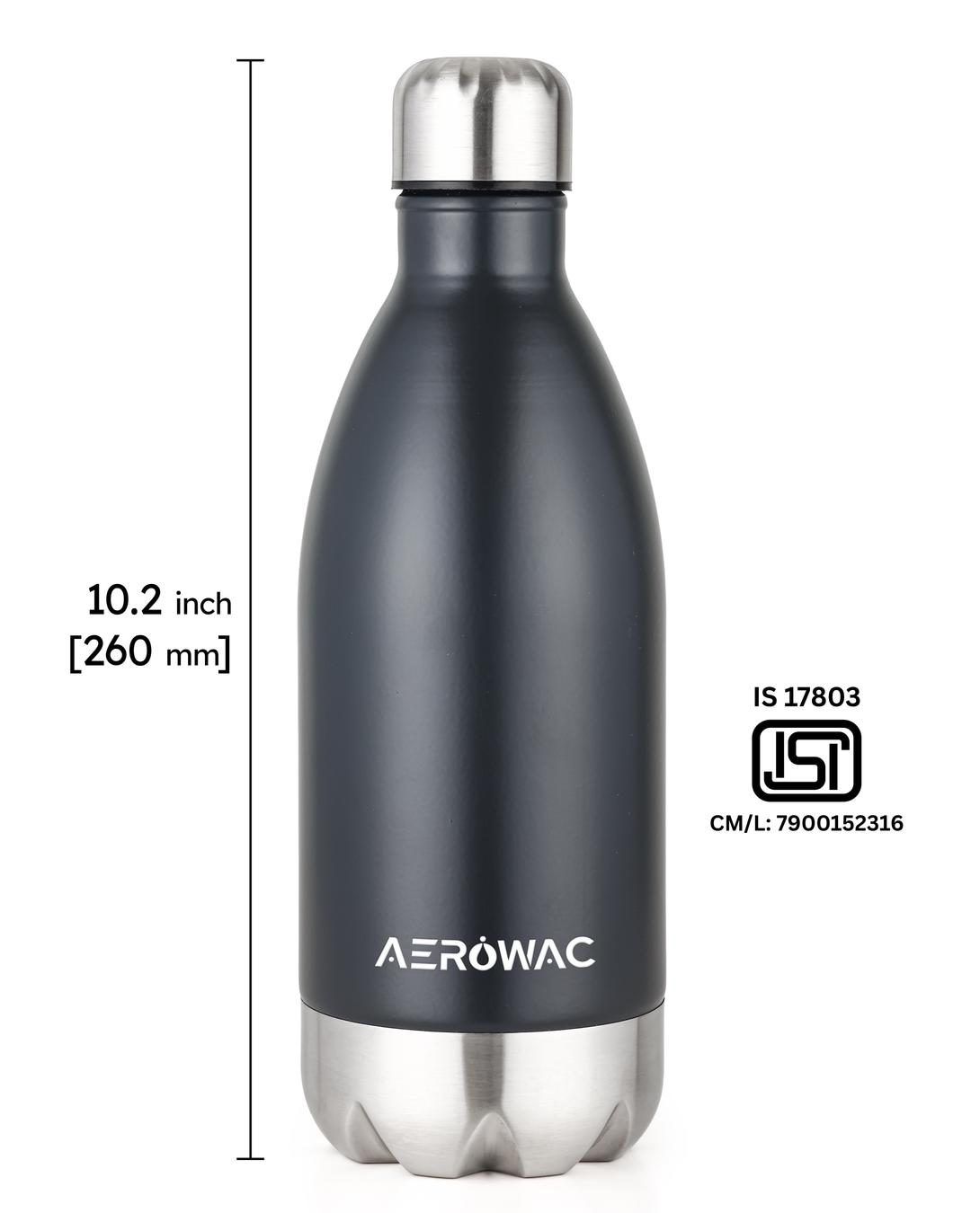 Hydro Single Wall Stainless Steel Bottle | Lightweight &amp; Durable | BPA-Free | 1000ml