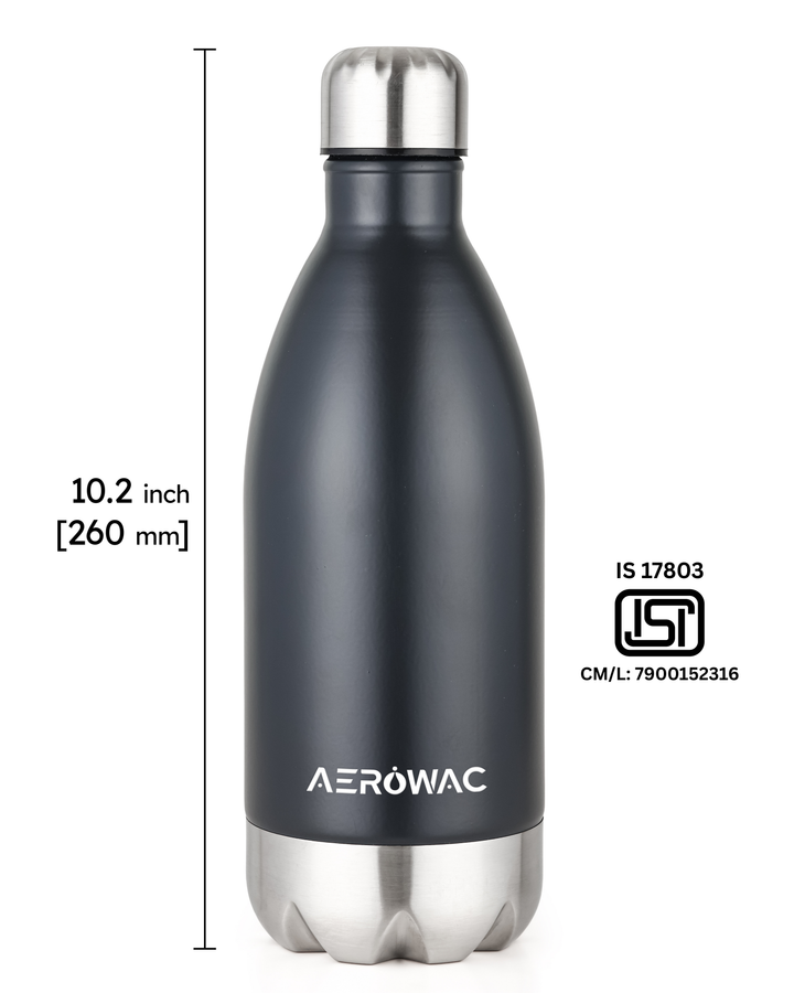 Hydro Single Wall Stainless Steel Bottle | Lightweight &amp; Durable | BPA-Free | 1000ml