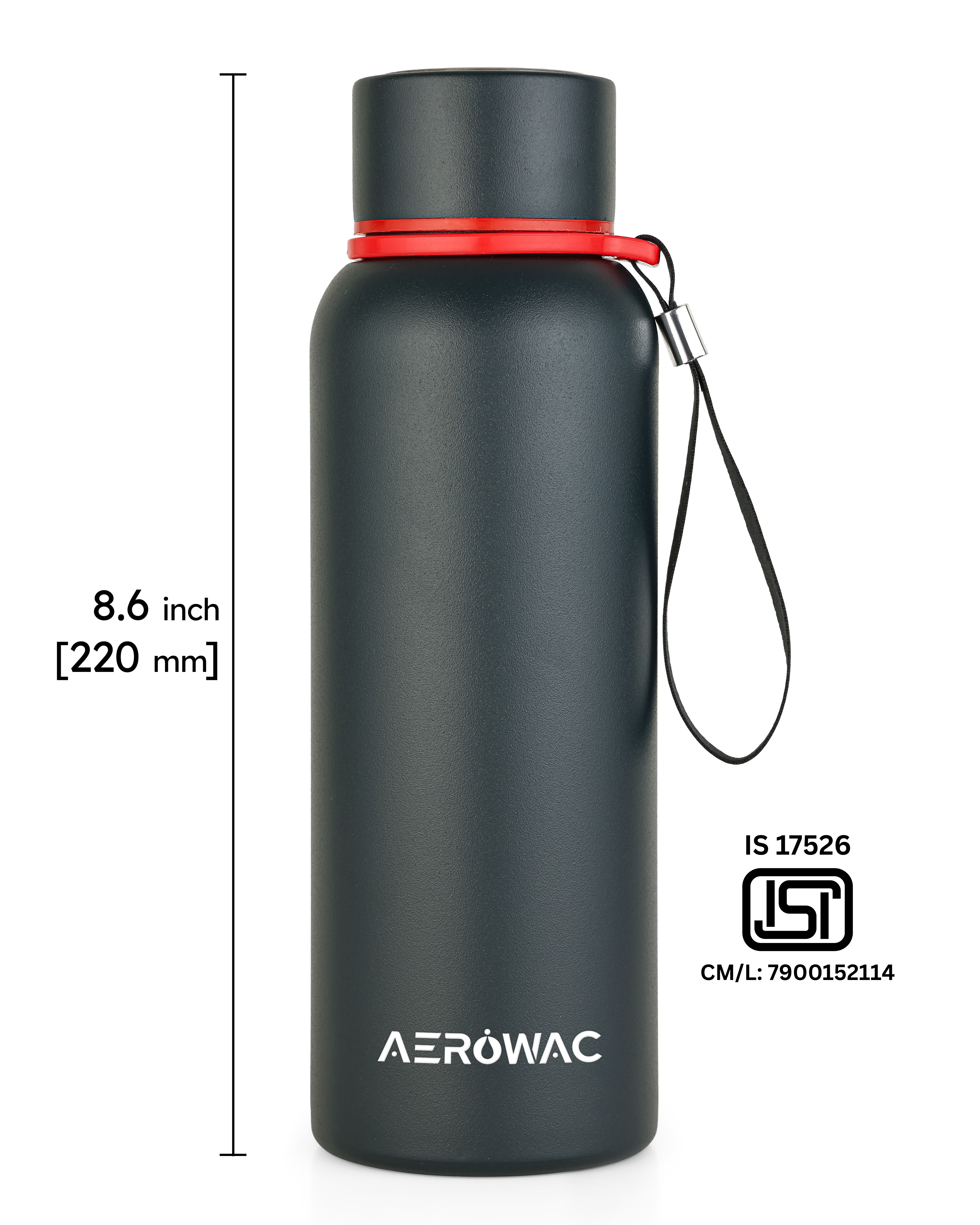 Aerowac Kaia Double Wall Insulated Stainless Steel Bottle | Wide Mouth | Hot & Cold