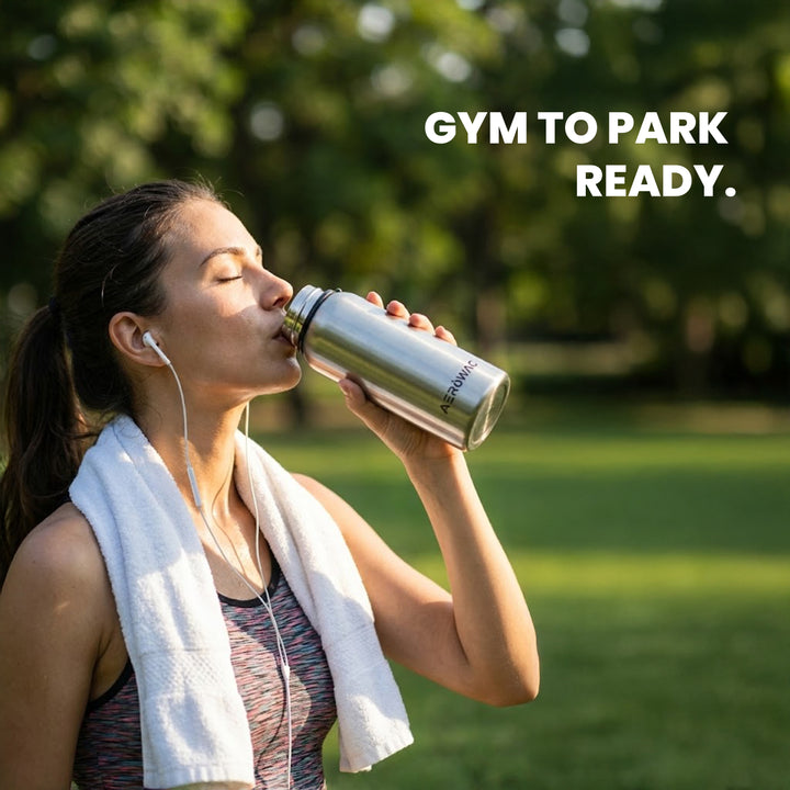 Aerowac Kaia Double Wall Insulated Stainless Steel Bottle | Wide Mouth | Hot &amp; Cold