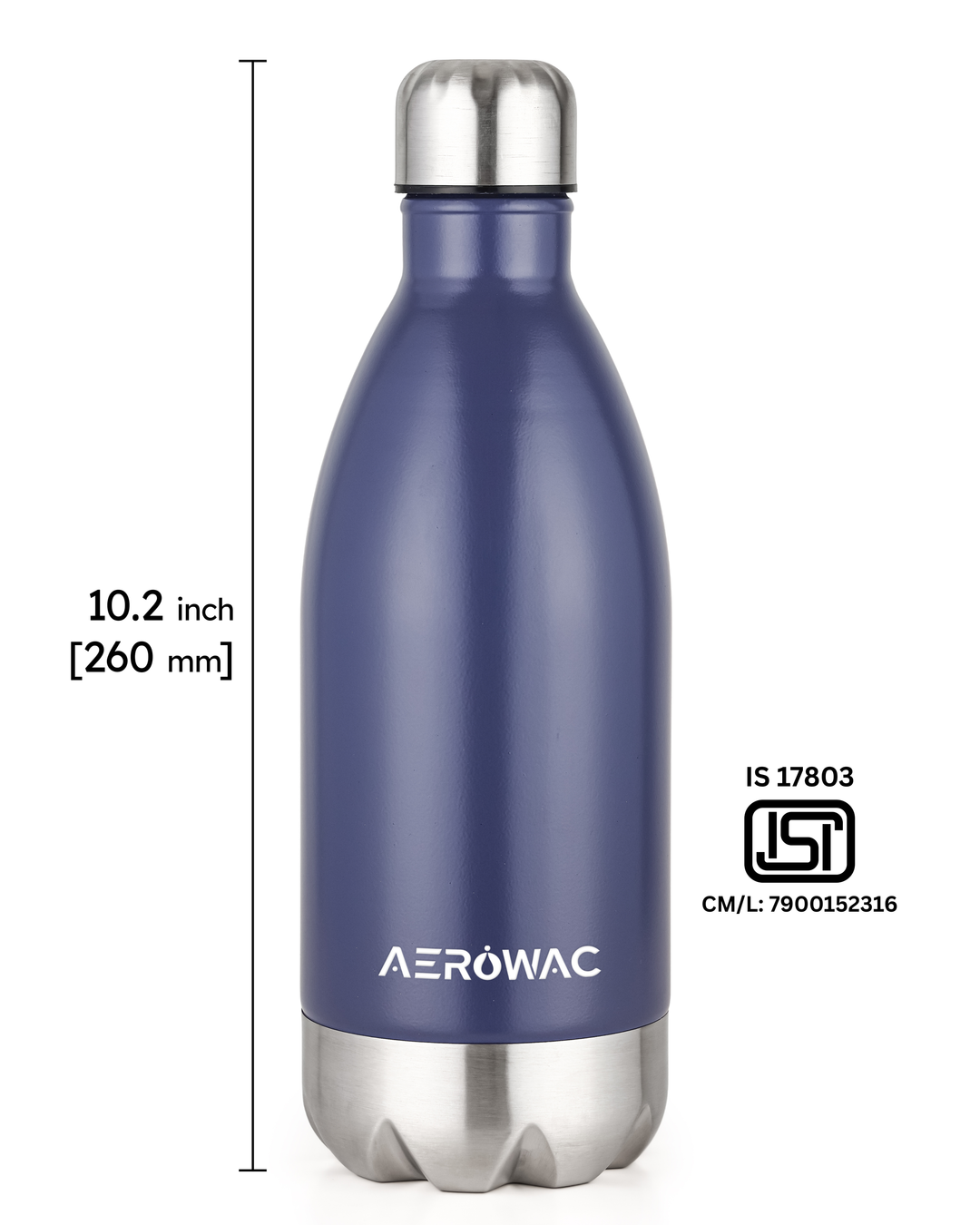 Hydro Single Wall Stainless Steel Bottle | Lightweight &amp; Durable | BPA-Free | 1000ml