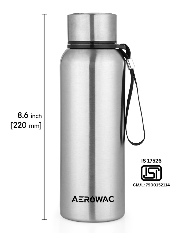 Aerowac Kaia Double Wall Insulated Stainless Steel Bottle | Wide Mouth | Hot &amp; Cold