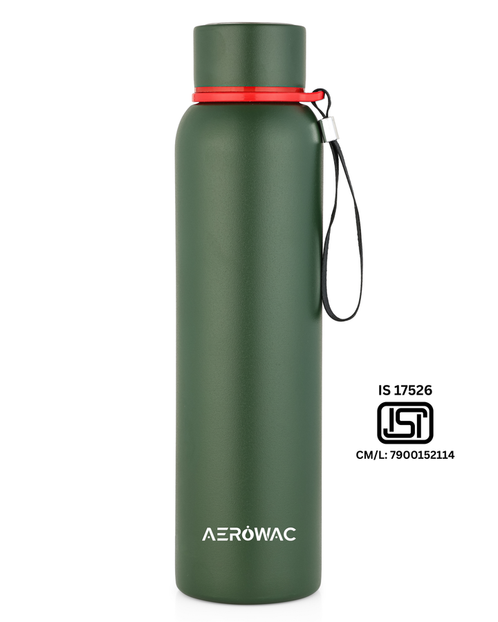 Aerowac Kaia Double Wall Insulated Stainless Steel Bottle | Wide Mouth | Hot &amp; Cold