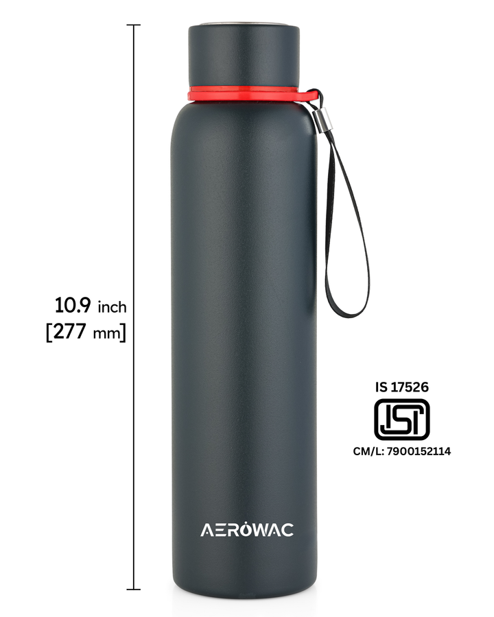 Aerowac Kaia Double Wall Insulated Stainless Steel Bottle | Wide Mouth | Hot &amp; Cold
