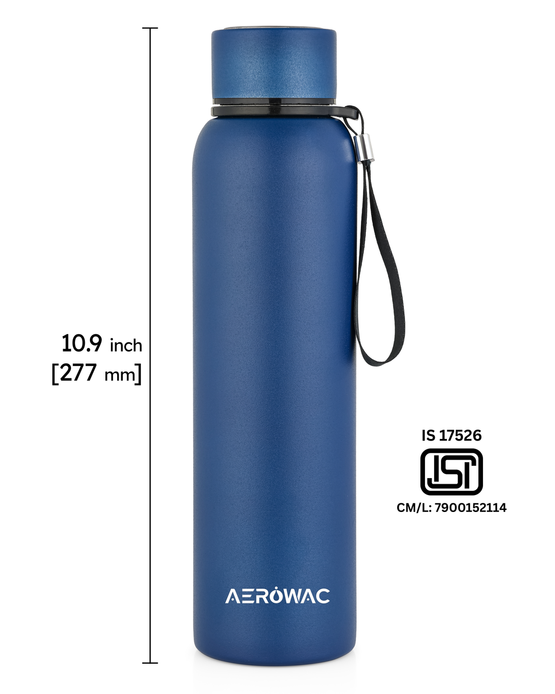 Aerowac Kaia Double Wall Insulated Stainless Steel Bottle | Wide Mouth | Hot &amp; Cold