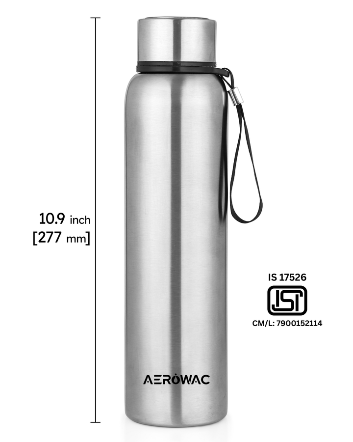 Aerowac Kaia Double Wall Insulated Stainless Steel Bottle | Wide Mouth | Hot &amp; Cold