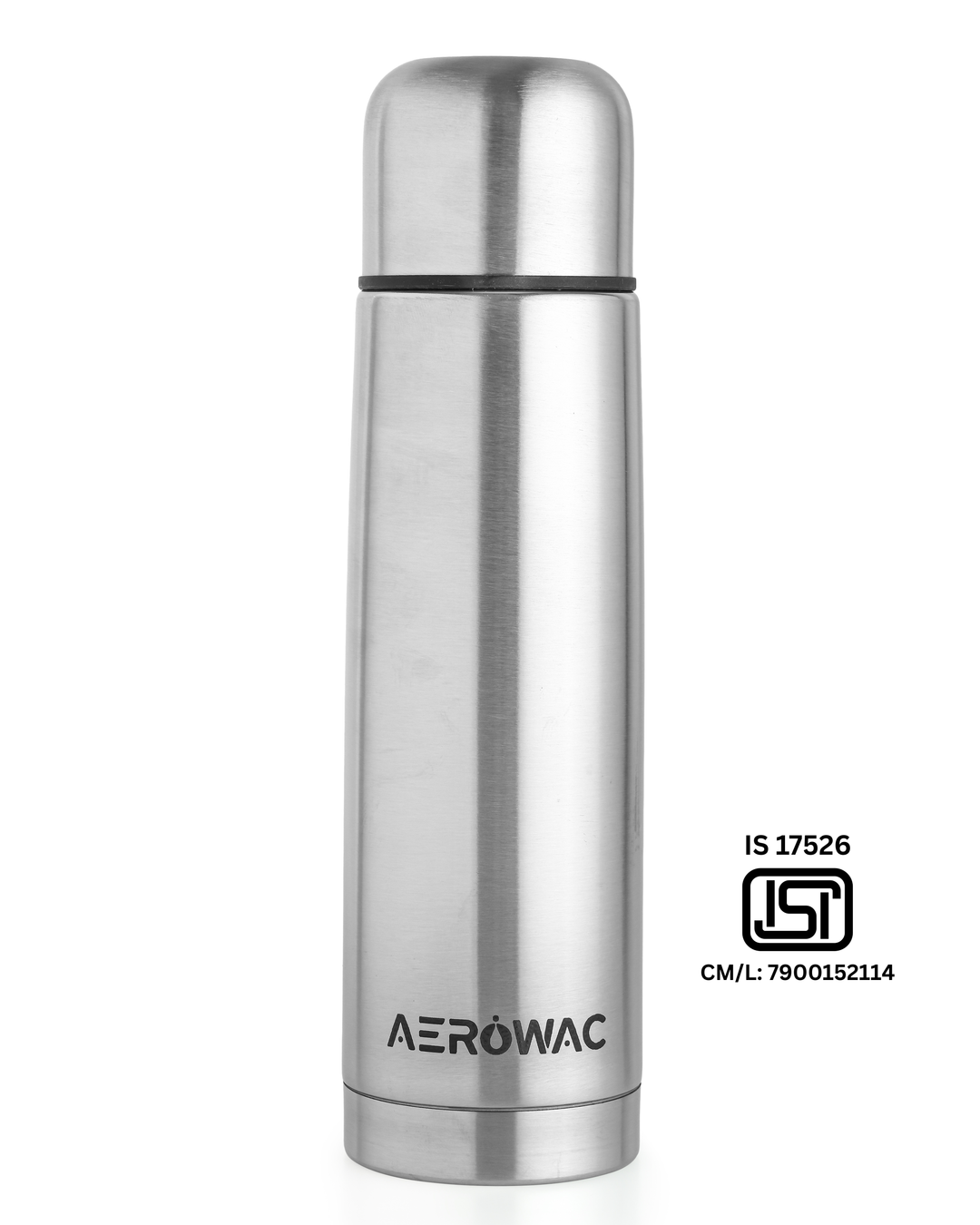 Aqua Double Wall Vacuum Insulated Stainless Steel Bottle | Hot &amp; Cold 24 Hours | Leak-Proof | BPA-Free
