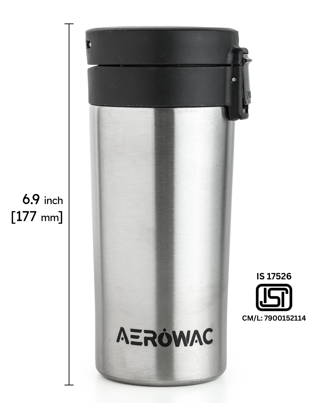 Aerowac Rivo Double Wall | Insulated | Coffe Mug | Leak-Proof Travel Mug | Tea &amp; Coffe | 300 ML