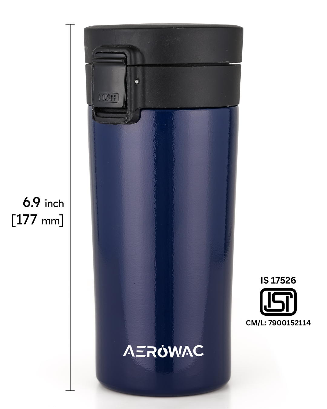 Aerowac Rivo Double Wall | Insulated | Coffe Mug | Leak-Proof Travel Mug | Tea &amp; Coffe | 300 ML